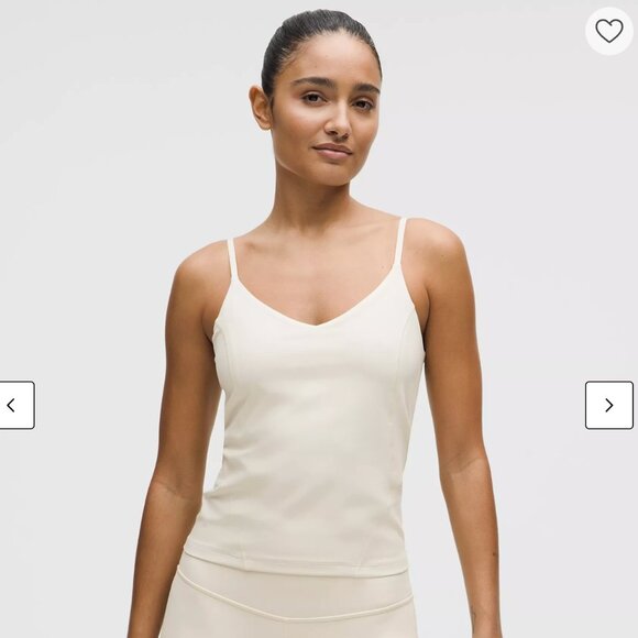 EUC Lululemon Align Waist Length Cami Tank - Ivory 6 - Picture 1 of 4